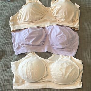 Women's Intimates Set - Cream and Lavender